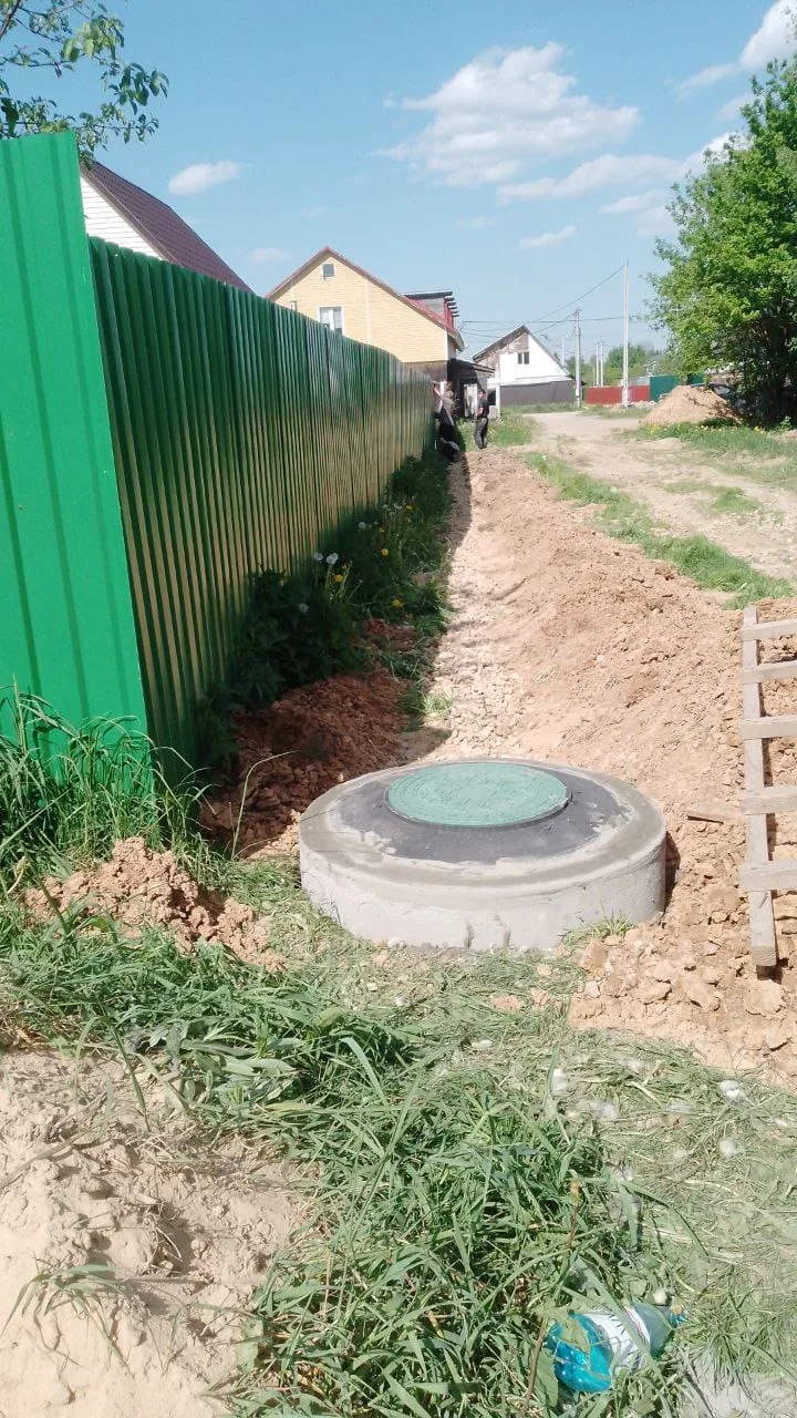 Готовый колодец у дома в Серпуховского района